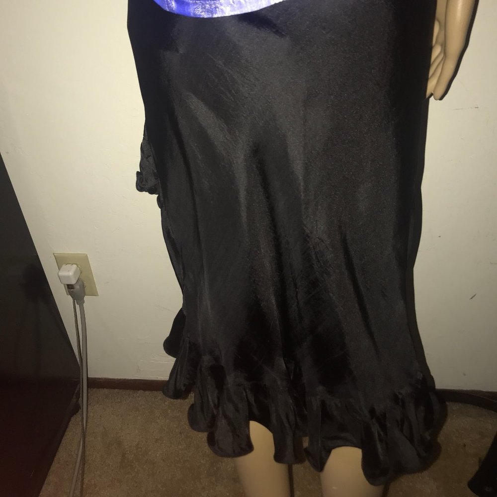 VIETNAM SILK DRAWSTRING RUFFLED SKIRT